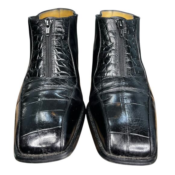 Vintage Georgia Brutini Men’s Black Leather Chukka Boots Size US 8.5